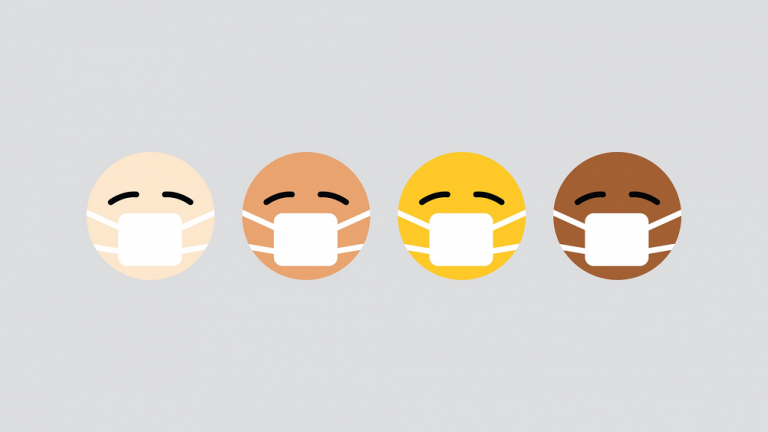 emojis with health face masks