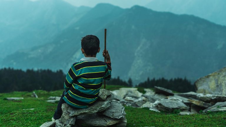 Child enjoys the view